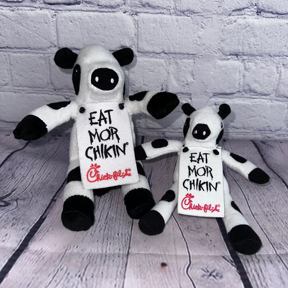 Chick-fil-A Plush Cows - Set of 2 - Collectible Toys